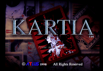 Kartia: World of Fate Title Screen